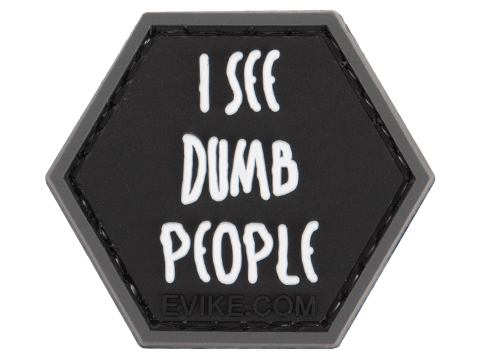 Operator Profile PVC Hex Patch Catchphrase Series 6 (Model: I See Dumb People)