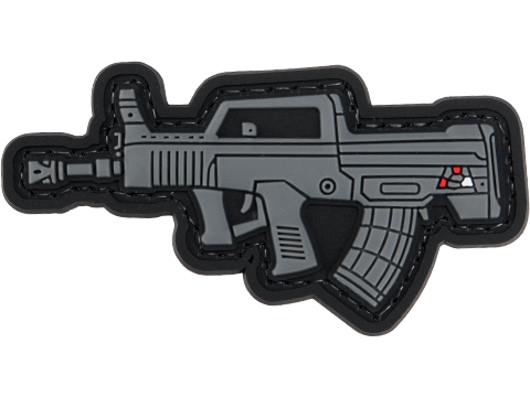 Evike.com PVC Morale Patch Mini Gun Series (Model: Type 97 / Black)