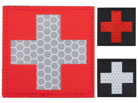 Matrix Reflective Medic Patch w/ Nylon Bordering (Color: Red / White) - US  Airsoft, Inc.