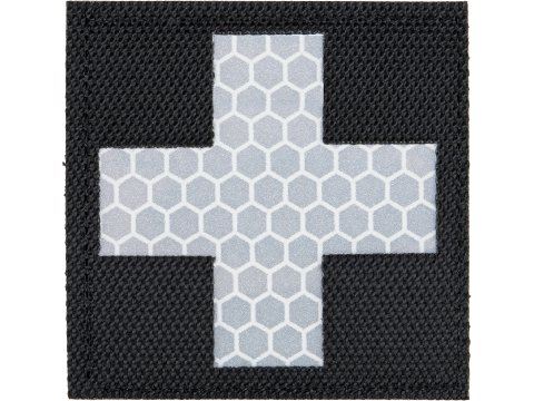 Matrix Reflective Medic Patch w/ Nylon Bordering (Color: Black / White)