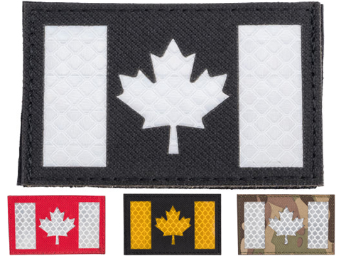 Matrix Reflective Canada Flag Patch w/ Nylon Bordering 