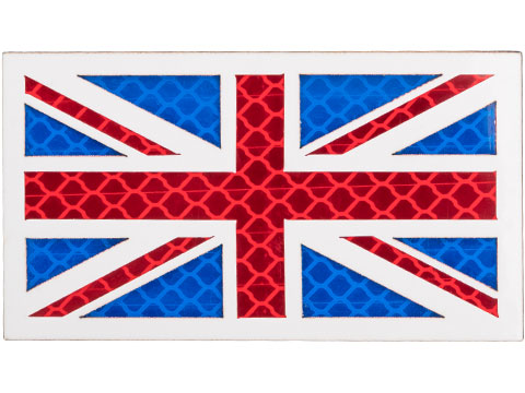 Matrix Reflective UK Union Jack Flag Patch (Color: Full Color)