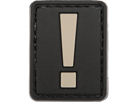 Evike.com Hook & Loop Symbol PVC Patch (Model: ! / Black-Grey)