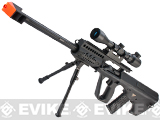 JG AUG AU-5G Anti-Tank Custom Airsoft AEG Rifle w/ Scope & Bipod