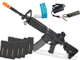 z G&G GR16 R4 Commando Full Metal Blowback Airsoft AEG Rifle - Black