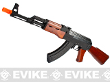 G&P Metal AK47 Airsoft AEG Rifle with Real Wood Furniture 