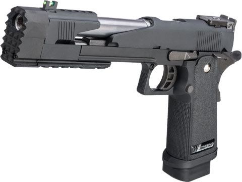 WE-Tech Xcelerator Series Hi-CAPA Gas Blowback Pistol (Model: Dragon Long Slide / Black / Standard Grip / Full Auto)