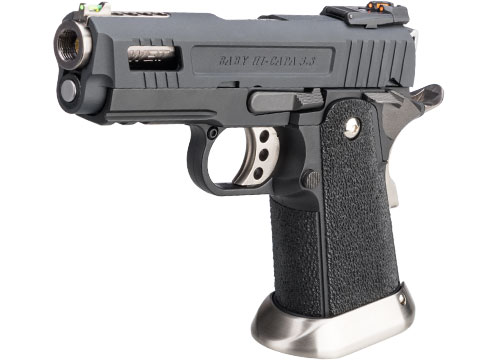 WE-Tech Hi-Capa 3.8 Velociraptor Gas Blowback Pistol (Color: Black)