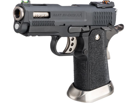 WE-Tech Hi-Capa 3.8 Brontosaurus Gas Blowback Pistol (Color: Black / Full-Auto)