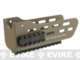 Angry Gun CNC Metal Military Rail System and Handguard for Tavor 21 Airsoft AEG Rifles (Color: Dark Earth)