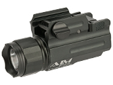 AIM Sports Pistol & Rifle Quick Release 3 Watt / 500 Lumens Combat Flashlight w/ Filter Set