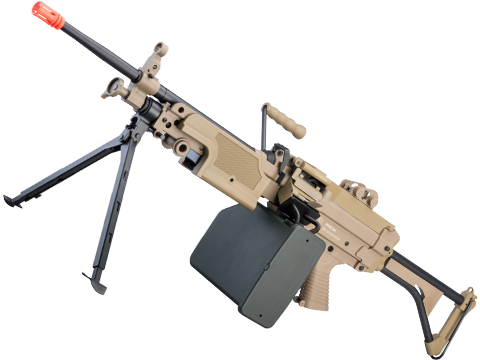 A&K / Cybergun FN Licensed Middleweight M249 MINIMI SAW Machine Gun (Model: MK I / Dark Earth)