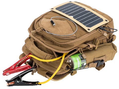 ALSET Power Pack™ and Power Pack Pro™: The Solar Powered Go-Anywhere Backpack (Color: Coyote Brown)