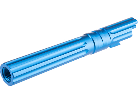 EDGE Airsoft WARP Aluminum Fixed Outer Barrel for 1911 / Hi-CAPA Gas Blowback Airsoft Pistols (Color: Blue)