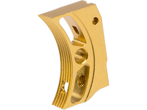 EDGE Airsoft Aluminum Trigger for Hi-CAPA / 1911 Gas Blowback Airsoft Pistols - Type 4 (Color: Gold)