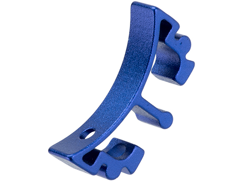 Airsoft Masterpiece Aluminum Puzzle Trigger - Curved Long (Color: Blue)