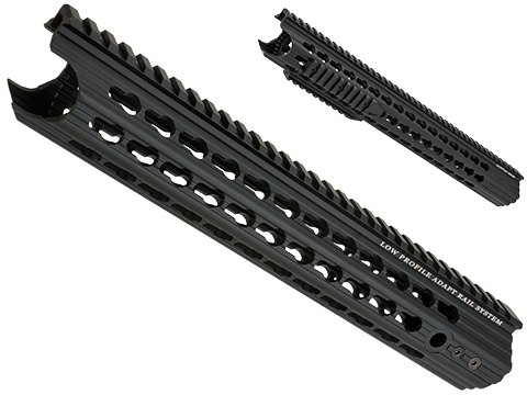 APS Keymod Low Profile Free Float Handguard for M4 / M16 Series Airsoft AEG Rifles 