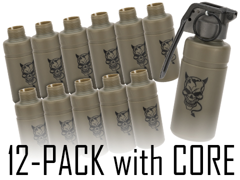 APS Thunder Devil CO2 Single Use BB Grenade Shell (Package: Set of 12 with Core)