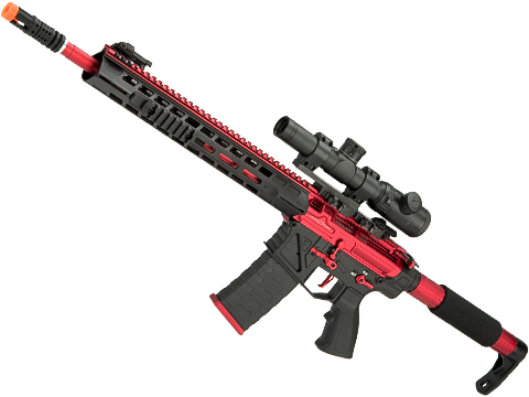 APS Phantom Extremis Mark IV 2.0 eSilverEdge M4 AEG with 15 MLOK Handguard (Color: Red / Black)