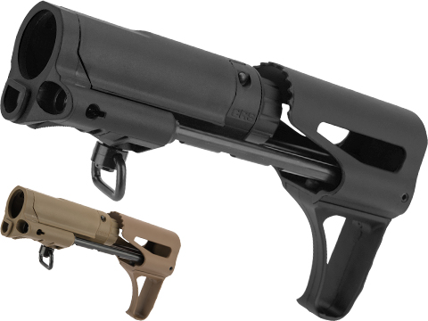 APS CRS (Collapsible Rifles Stock) PDW Style Stock for M4/M16 Airsoft AEGs (Color: Black)