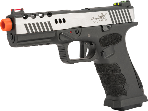 APS XTP Dragonfly X CO2 Powered Gas Blowback Airsoft Pistol (Color:  Polished Two-Tone Silver / Hand-Stippled Frame), Airsoft Guns, Gas Airsoft  Pistols -  Airsoft Superstore