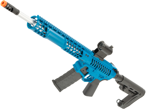 EMG F-1 Firearms BDR-15 3G AR15 2.0 eSilverEdge Full Metal Airsoft AEG Training Rifle (Color: Blue / RS2 Stock 400 FPS / Gun Only)