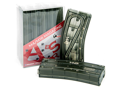 ARES 140rd Translucent M4 Mid-Cap Magazine for AEG Rifles 