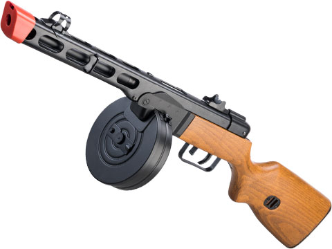 ARES PPSh-41 Real Wood Airsoft AEG Submachine Gun w/ Drum Mag