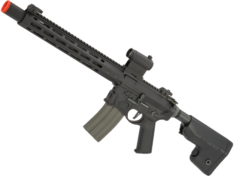 EMG / Sharps Bros Warthog Licensed Advanced M4 Airsoft AEG Rifle with Super High Torque Slim Motor Grip (Color: Black / 15 Carbine)