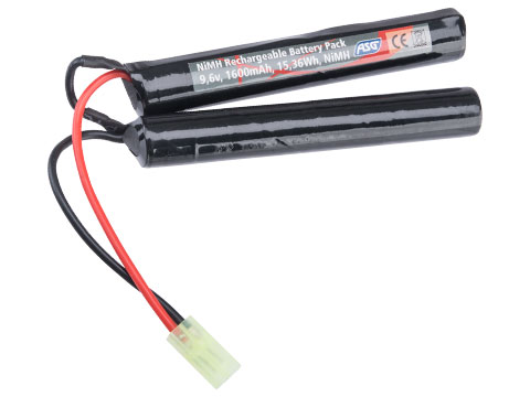 Matrix High Output Nunchuck Type Airsoft NiMH Battery (Configuration: 9.6V  / 1600mAh / Small Tamiya), Accessories & Parts, Batteries, NiMH / NiCd  Batteries, Custom Type -  Airsoft Superstore