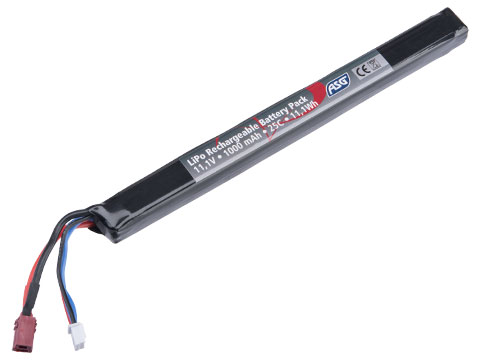 ASG 11.1V High Performance Stick Type LiPo Battery (Configuration: 1500mAh  / 15C / Deans), Accessories & Parts, Batteries, LiPoly / Lithium Cell  Batteries, 11.1v Lithium Polymer Batteries -  Airsoft Superstore