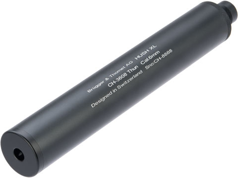 ASG B&T Licensed HUSH XL 14mm Negative Universal Mock Suppressor w/ Sniper Rifle Adaptor