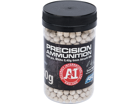 Precision .40 6mm Airsoft BBs by ASG - White (1000 rounds)