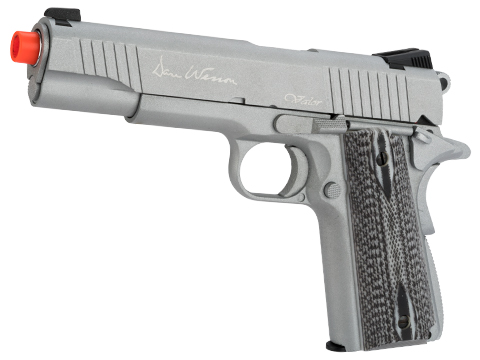Dan Wesson Licensed Full Metal 1911 VALOR Custom Co2 Powered Airsoft Gas Blowback Pistol (Color: Evike Exclusive Silver)