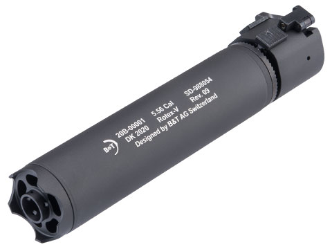ASG B&T Licensed Rotex-V QD Mock Suppressor (Color: Black / Full Size)