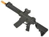 Golden Eagle 6612 9 M4 Airsoft AEG with Modular Handguard and Retractable Stock (Package: Black - Basic Battery Package)