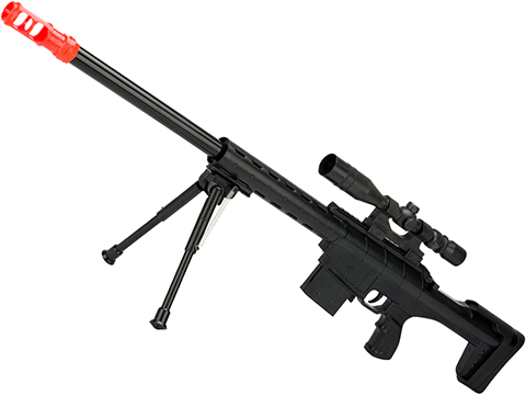 912A Red Dragon Spring Powered Airsoft Sniper Rifle with Mock Sight and Bipod