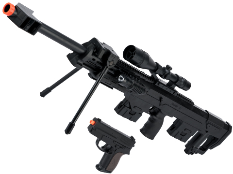 M4, M16, SR25, 416 : Rifle de airsoft M16 A3 con lanzagranadas M203 - negro  (EC-702) 