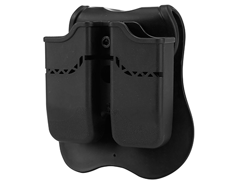 Avengers Adjustable Double Hard Shell Holster for Pistol Magazines (Model: M92 Series / Paddle Attachment)