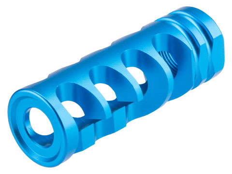 Avengers ZCI 14mm Negative DNTC 308 Style Airsoft Flash Hider (Color: Blue)