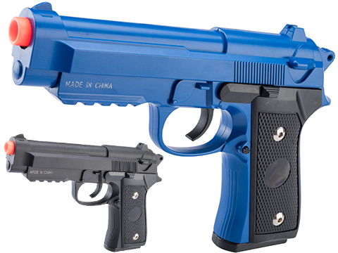 Avengers Full Metal Full Size M9 Spring Powered Airsoft Pistol (Model: Blue)