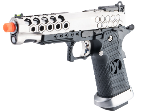 AW Custom HX25 Hi-Capa Competition Ready Full Auto Select Fire GBB Pistol (Color: Silver)