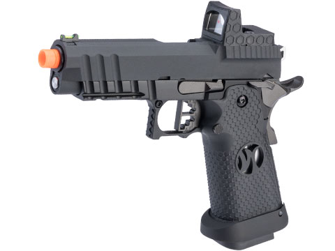 AW Custom HX26 Match King Compact Hi-CAPA Full Auto Select Fire GBB Pistol (Color: Black)