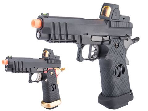 AW Custom HX26 Match King Compact Hi-CAPA Gas Blowback Airsoft Pistol (Color: Black)