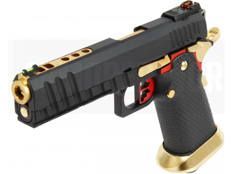 AW Custom HX1101 Full Metal Blowback 4.5mm CO2 Powered Airgun (Color: Black / Red)