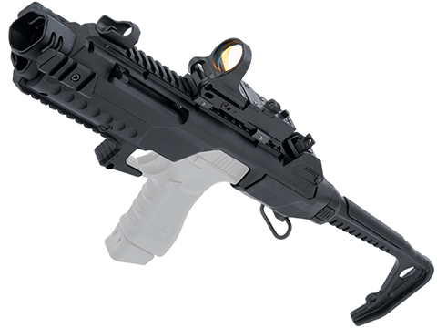 AW Custom VX Tactical Pistol Carbine Conversion Airgun/Airsoft Kit (Model: Black / Kit Only)