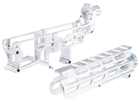 Aztech Innovations Chimera Skeletonized CNC Receiver for M4 Series Airsoft AEG Rifles (Color: Raw / Full)