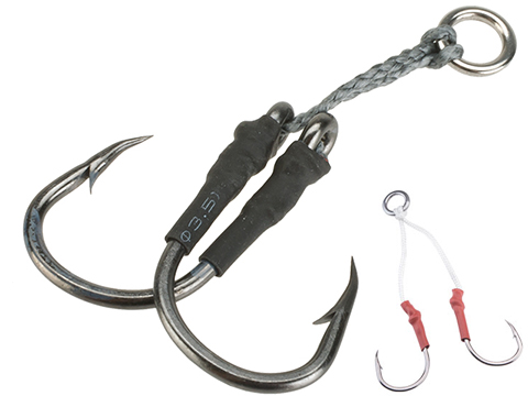 Battle Angler Double Stinger Jigging Hook Set (Color: Black Nickle / 5/0)