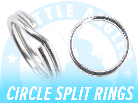 Battle Angler Steel Circle Split Ring Pack of 20 pcs 