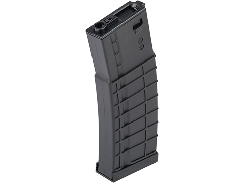 Avengers Ribbed Polymer Magazine for M4/M16 Series Airsoft AEG Rifles (Color: Black / 370rd Flash Mag)